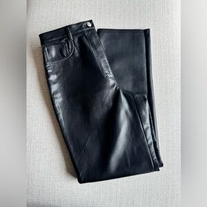 Wilfred Black Faux Leather Pants